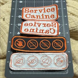 Unfinished Service Dog patches